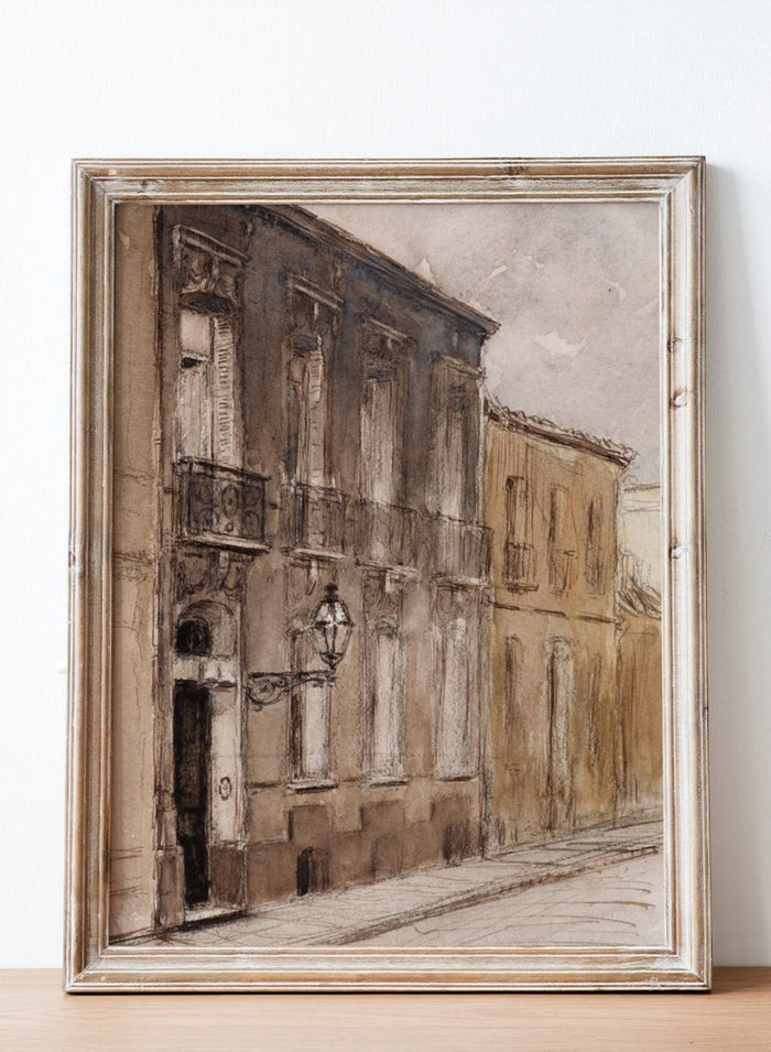 "13 rue Saint-Maur, Bordeaux" Art Print_Sugar & Canvas_Georges Hugo