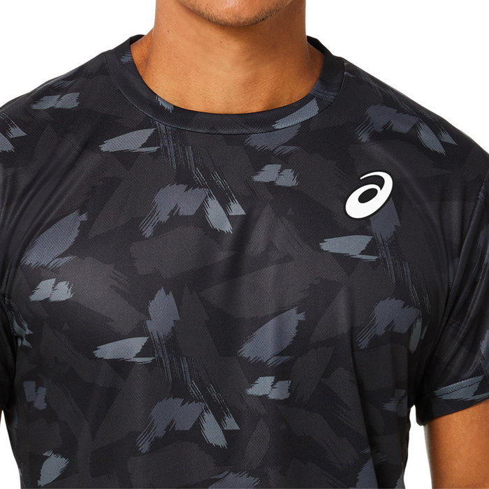 Asics 2022 Match Graphic SS Mens Tennis Top - Performance Black
