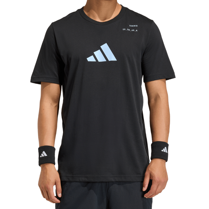 Adidas 2026 Category Graphic Mens Tennis T-Shirt - Black