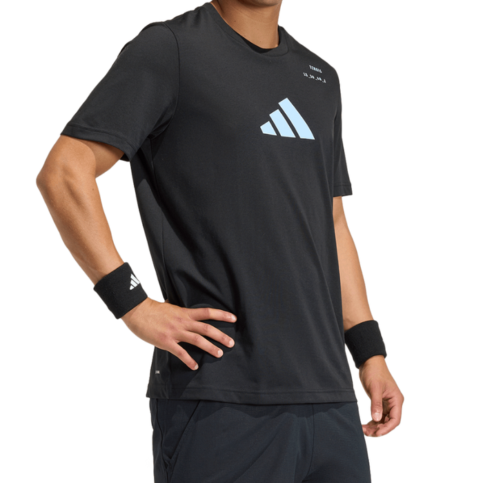 Adidas 2026 Category Graphic Mens Tennis T-Shirt - Black