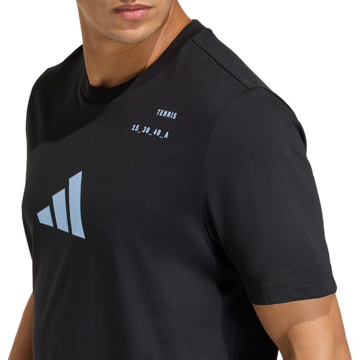 Adidas 2026 Category Graphic Mens Tennis T-Shirt - Black