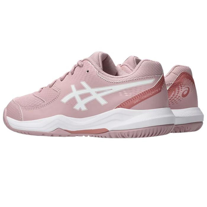 Asics 2026 GEL-DEDICATE 8 GS Junior Tennis Shoes - Morganite/White