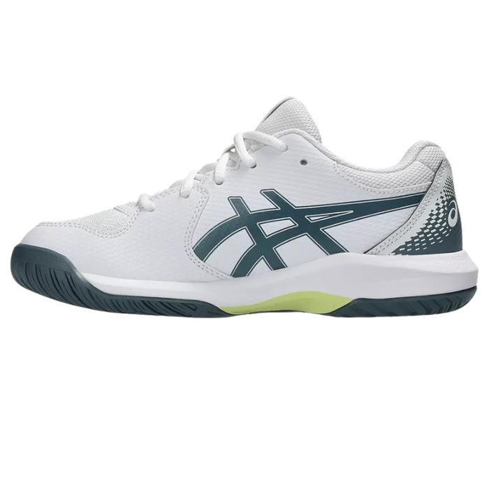 Asics 2026 GEL-DEDICATE 8 GS Junior Tennis Shoes - White/Ironclad