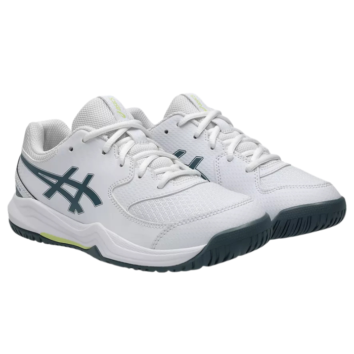 Asics 2026 GEL-DEDICATE 8 GS Junior Tennis Shoes - White/Ironclad