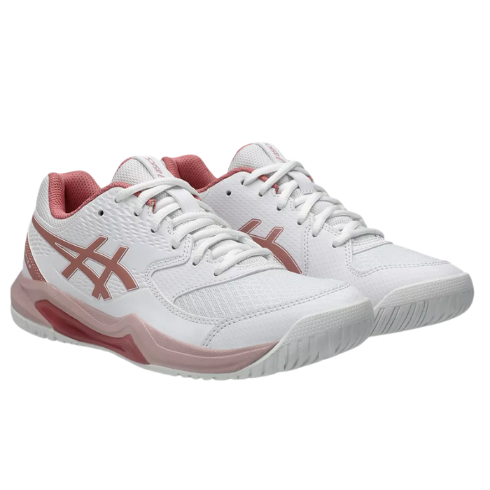 Asics 2026 GEL-DEDICATE 8 Womens Tennis Shoes - White/Rose Rouge