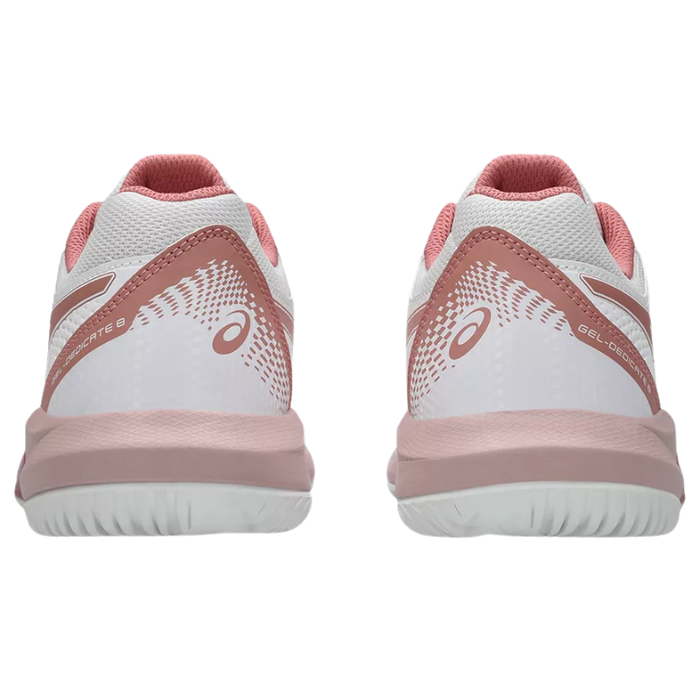 Asics 2026 GEL-DEDICATE 8 Womens Tennis Shoes - White/Rose Rouge