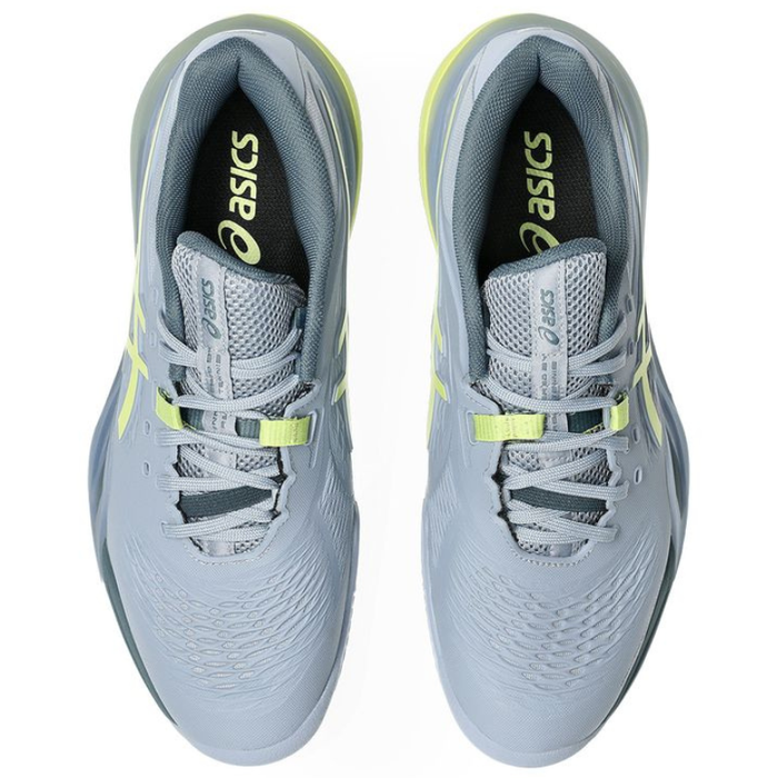 Asics 2026 Gel Resolution X Clay Mens Tennis Shoe - Grey Blue/Pistachio