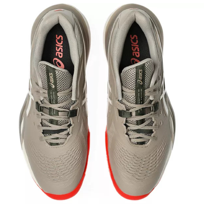 Asics 2026 GEL-RESOLUTION X CLAY Mens Tennis Shoes - Greige/Soft Oat