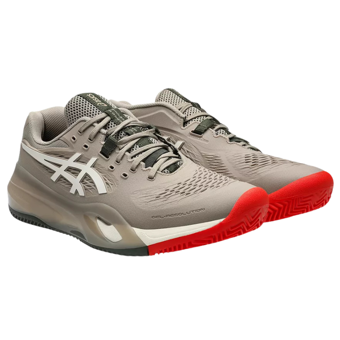 Asics 2026 GEL-RESOLUTION X CLAY Mens Tennis Shoes - Greige/Soft Oat