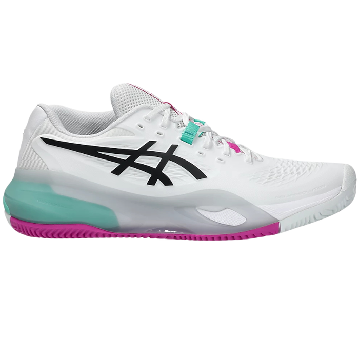 Asics 2026 GEL-RESOLUTION X CLAY Mens Tennis Shoes - White/Aurora Green