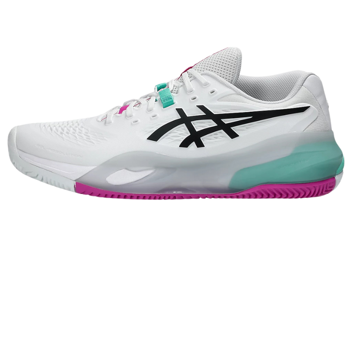Asics 2026 GEL-RESOLUTION X CLAY Mens Tennis Shoes - White/Aurora Green