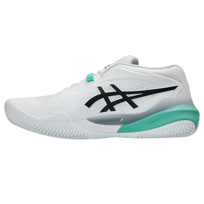 Asics 2026 GEL-RESOLUTION X CLAY Mens Tennis Shoes - White/Aurora Green