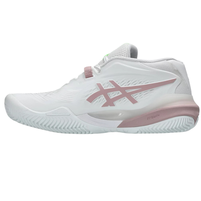 Asics 2026 GEL-RESOLUTION X CLAY Womens Tennis Shoes - White/Morganite