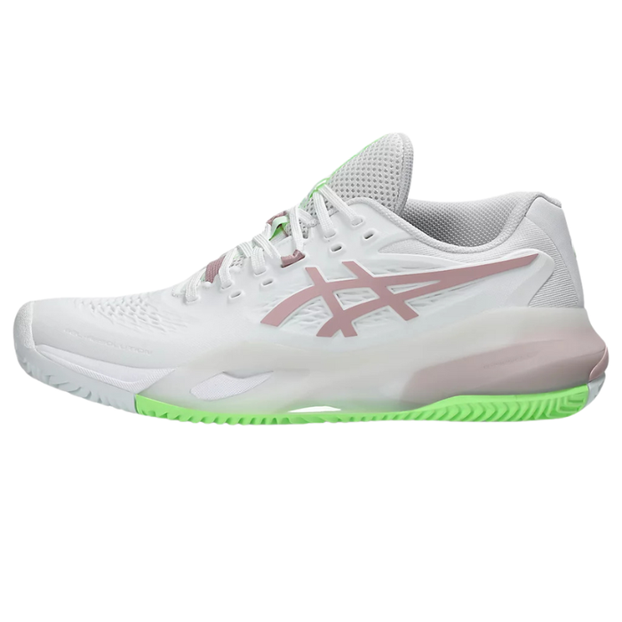 Asics 2026 GEL-RESOLUTION X CLAY Womens Tennis Shoes - White/Morganite