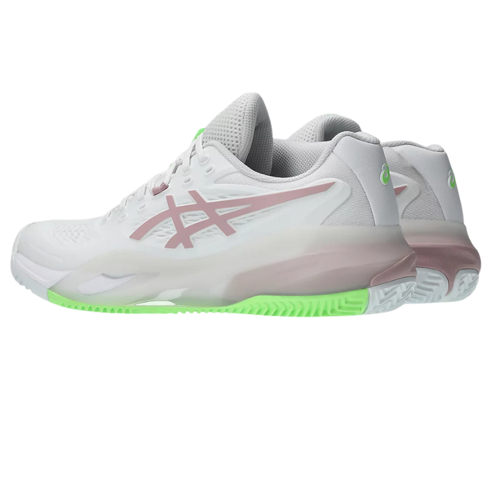 Asics 2026 GEL-RESOLUTION X CLAY Womens Tennis Shoes - White/Morganite