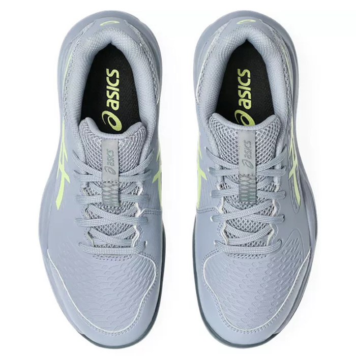 Asics 2026 GEL-RESOLUTION X GS Junior Tennis Shoes - Grey Blue/Pistachio