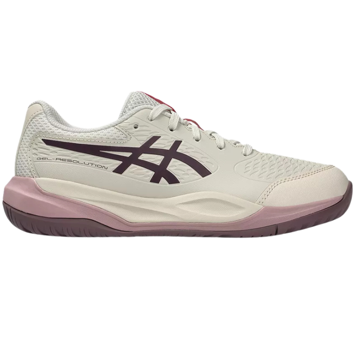 Asics 2026 GEL-RESOLUTION X GS Junior Tennis Shoes - Soft Oak/Dark Aubergine
