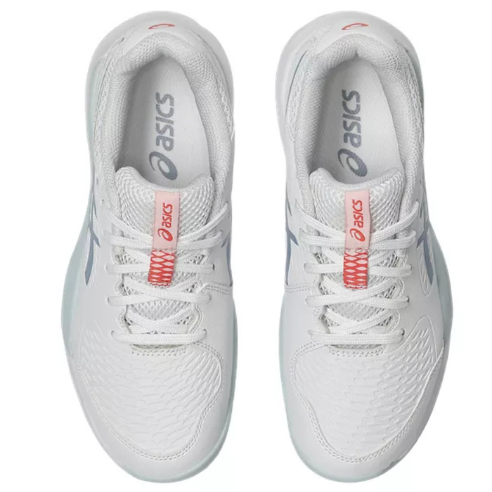 Asics 2026 GEL-RESOLUTION X GS Junior Tennis Shoes - White/Grey Blue