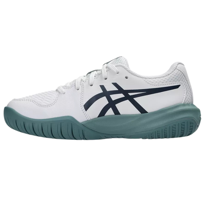 Asics 2026 GEL-RESOLUTION X GS Junior Tennis Shoes - White/Midnight