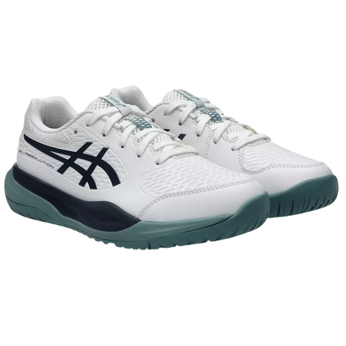 Asics 2026 GEL-RESOLUTION X GS Junior Tennis Shoes - White/Midnight