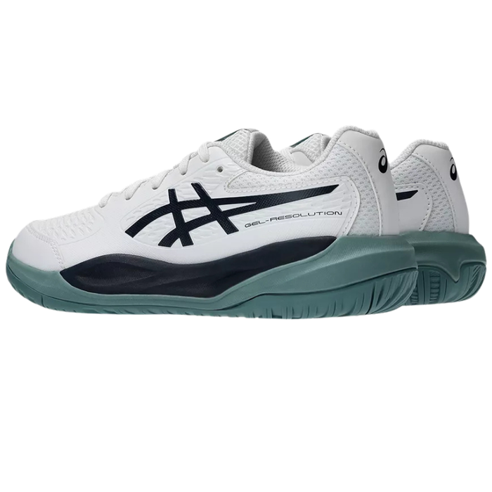 Asics 2026 GEL-RESOLUTION X GS Junior Tennis Shoes - White/Midnight