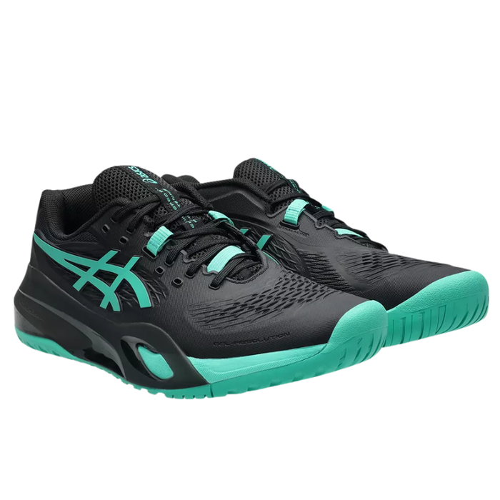 Asics 2026 GEL-RESOLUTION X Mens Tennis Shoes - Black/Aurora Green