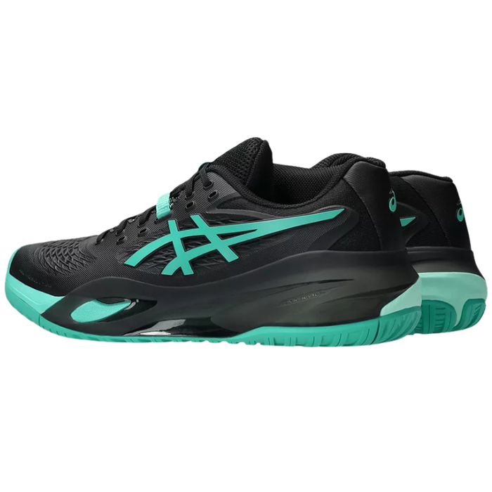 Asics 2026 GEL-RESOLUTION X Mens Tennis Shoes - Black/Aurora Green