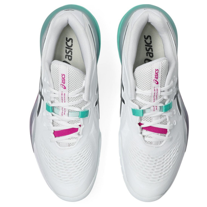Asics 2026 GEL-RESOLUTION X Mens Tennis Shoes - White/Aurora Green