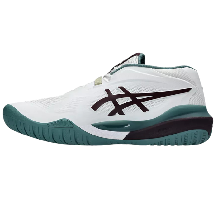 Asics 2026 GEL-RESOLUTION X Mens Tennis Shoes - White/Dark Aubergine