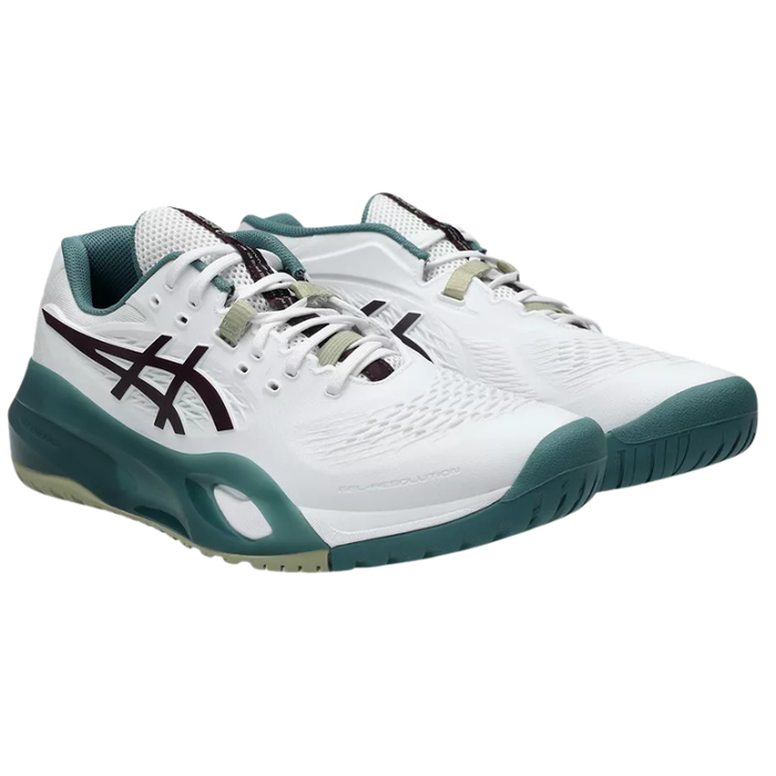 Asics 2026 GEL-RESOLUTION X Mens Tennis Shoes - White/Dark Aubergine