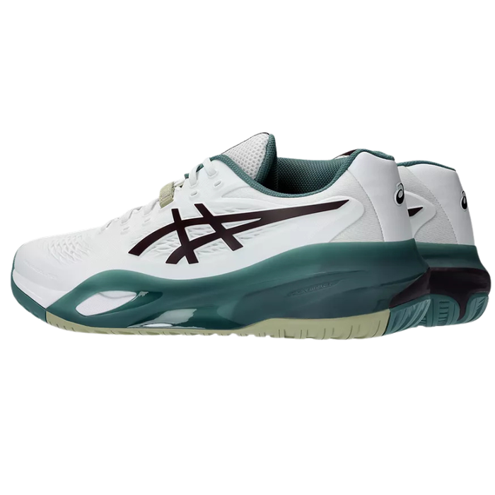 Asics 2026 GEL-RESOLUTION X Mens Tennis Shoes - White/Dark Aubergine