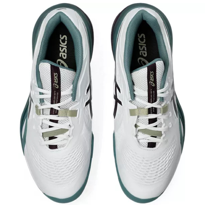 Asics 2026 GEL-RESOLUTION X Mens Tennis Shoes - White/Dark Aubergine