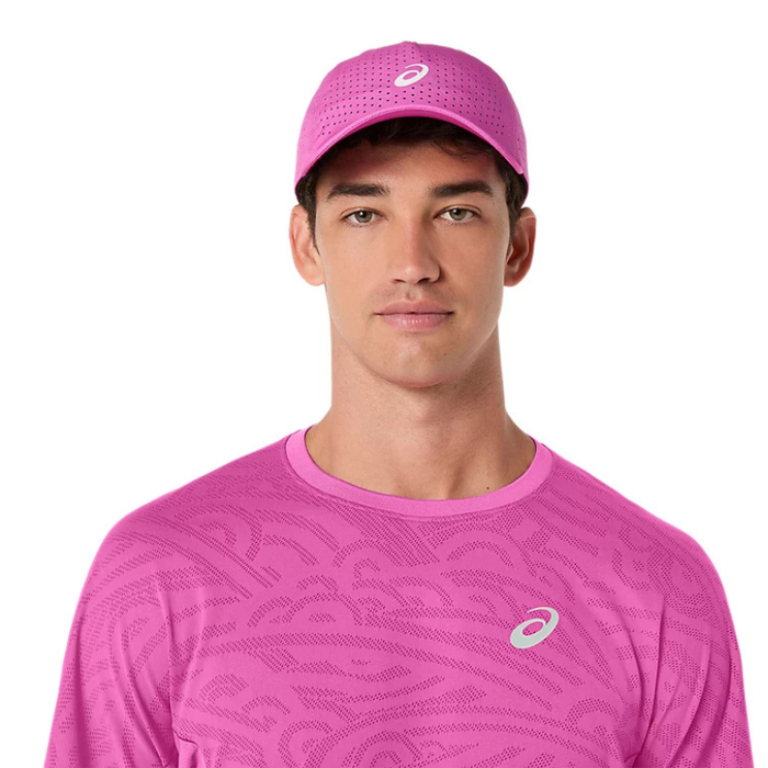 Asics 2026 MATCH JACQUARD Short Sleeves Mens Tennis Top - Digital Sakura