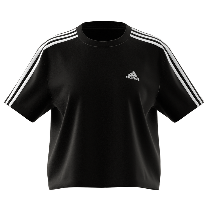 Adidas 3S CR Women Tennis Top - Black/White