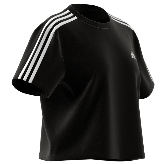 Adidas 3S CR Women Tennis Top - Black/White