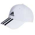 Adidas 3Stripes Cotton Twill Unisex Tennis Cap - White/Black
