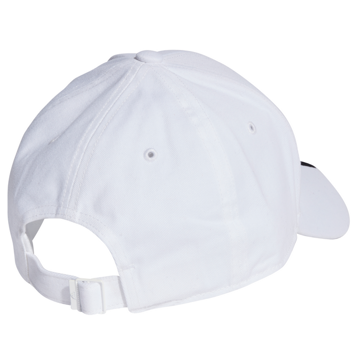 Adidas 3Stripes Cotton Twill Unisex Tennis Cap - White/Black
