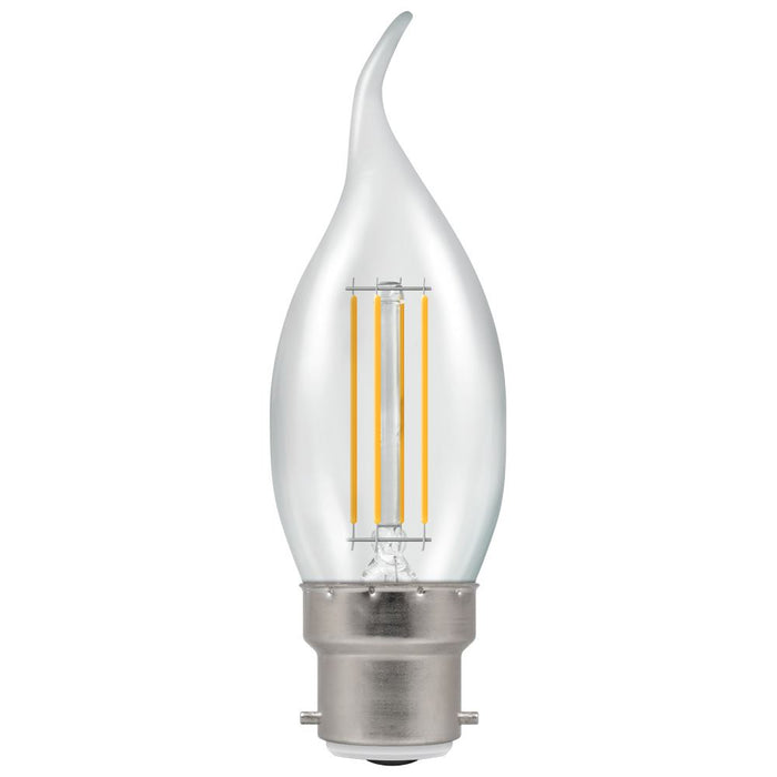 5W BC Flared Tip LED Candle Bulb