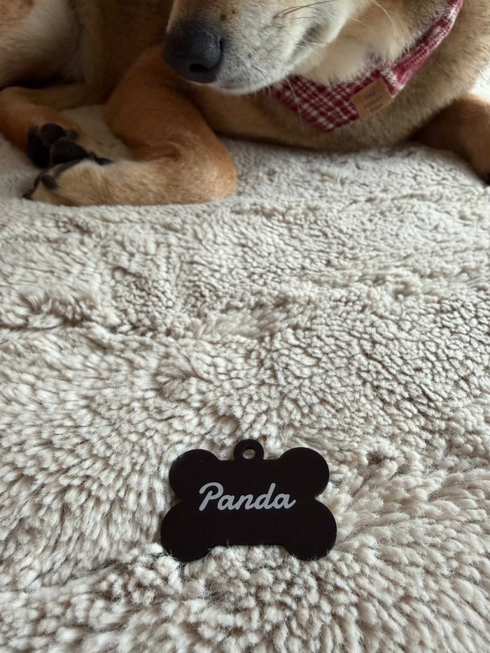 Aluminum Dog Tag ID - Black (Two Sided Customizations)