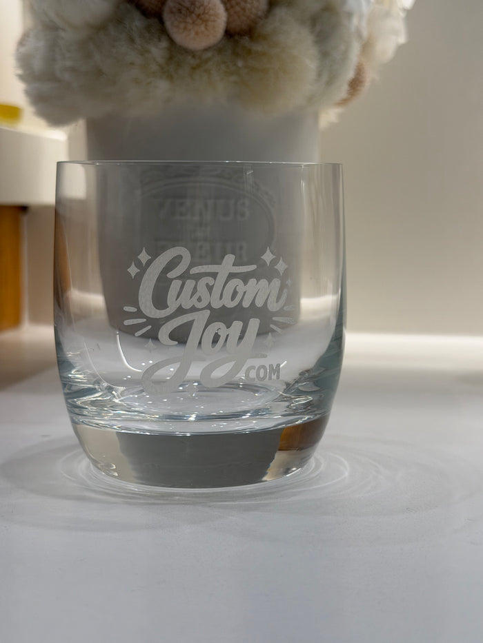 Lucaris Double Rocks Crystal Glass — Personalized