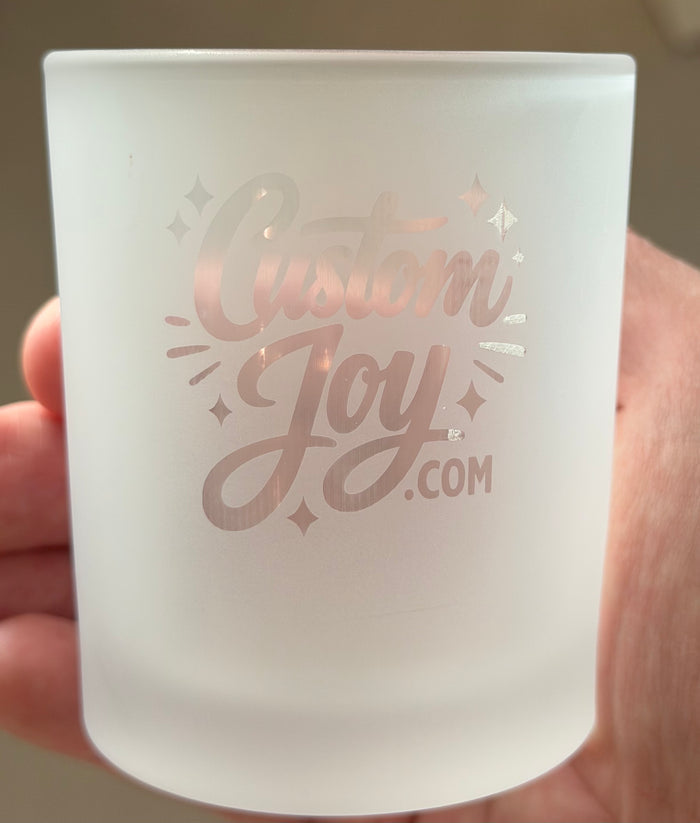 Frosted Glass Set (2x 8oz glasses) - Personalized
