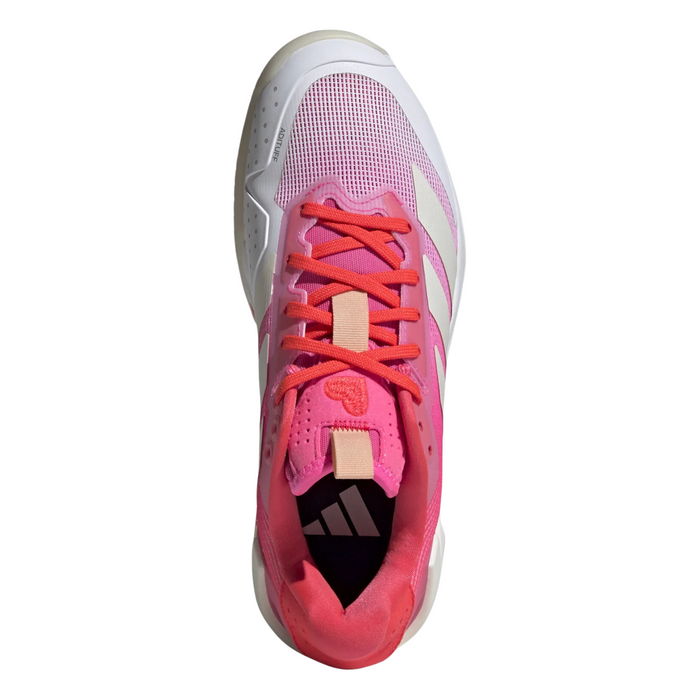 Adidas Adizero Ubersonic 5 Womens Tennis Shoes - Lucid Pink/Zero Metal/Lucid Red