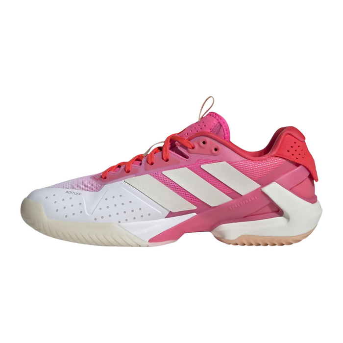 Adidas Adizero Ubersonic 5 Womens Tennis Shoes - Lucid Pink/Zero Metal/Lucid Red