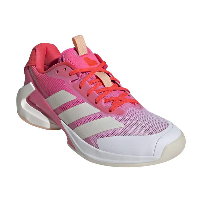 Adidas Adizero Ubersonic 5 Womens Tennis Shoes - Lucid Pink/Zero Metal/Lucid Red