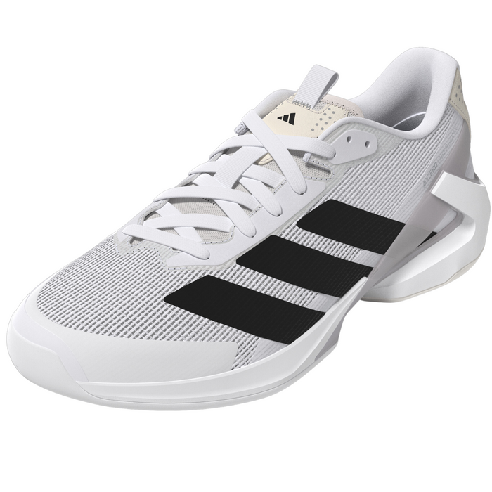 Adidas Adizero Ubersonic 5M Mens Tennis Shoes - Cloud White/Core Black/Silver Metallic