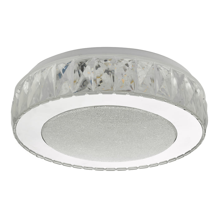 Akelia Flush Acrylic & Stainless Steel Small LED<br>Clear