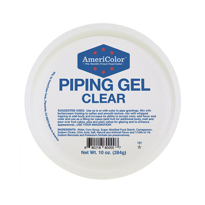 AmeriColor Clear Piping Gel 10 oz tub, transparent cake decorating gel, edible fondant adhesive
