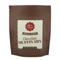 Ann Clark Gourmet Chocolate Chunk Muffin Mix bag, chocolate muffin baking mix with Dutch-process cocoa made in the USA, item 43-037