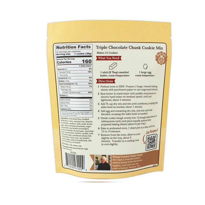 Ann Clark Gourmet Triple Chocolate Cookie Mix