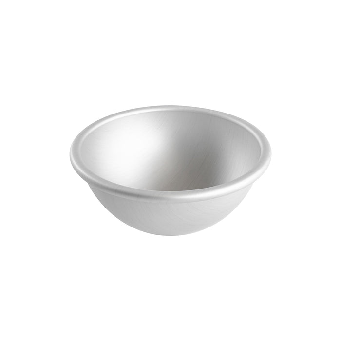 Fat Daddio's 6 1/2 inch anodized aluminum hemisphere pan for dome shaped cakes, Professional half sphere cake pan 6.5 x 3.25 inches, Anodized aluminum ball cake pan for sports and planet themed desserts